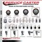 Service Caster 5'' Maroon Poly Swivel 1'' Expanding Stem Caster Set Total Lock Brake, 4PK SCC-EXTTL20S514-PPUB-MRN-1-4 - alternate 4